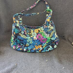 Vera Bradley Glenna Satchel In Midnight Blues Double Handle Purse